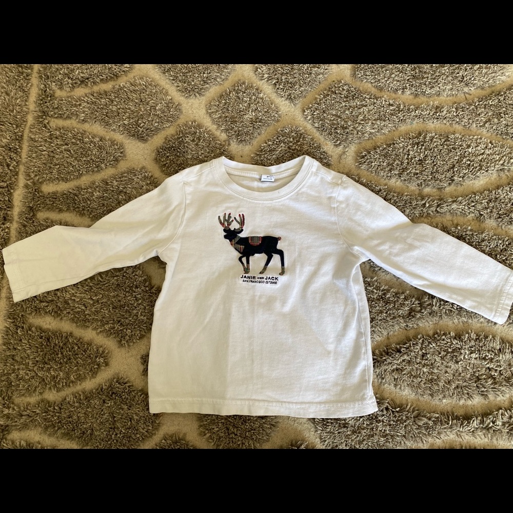 Janie and Jack Reindeer Shirt